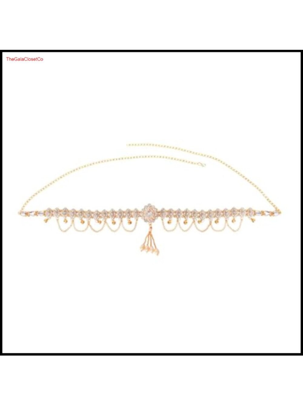 Indian Kamarbandh Bridal Waist Belt Belly Chain Body Jewelry Alloy
